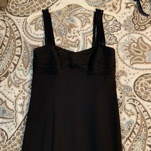 Laundry black dress with side slit